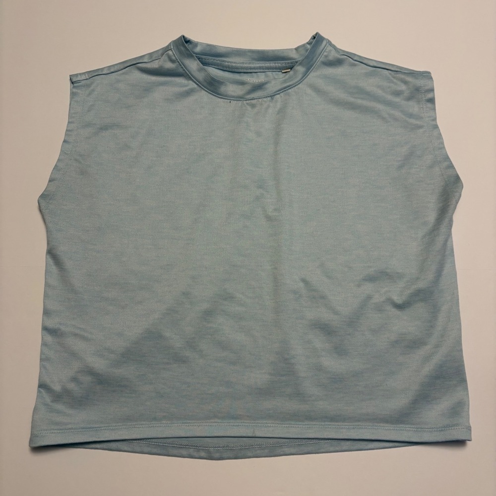 DSG Muscle Tee Womens Size Large Light Blue Sleeveless Activewear Top
